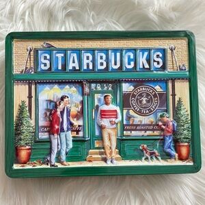 Vintage Starbucks Tin Box Container 1999 Collectible